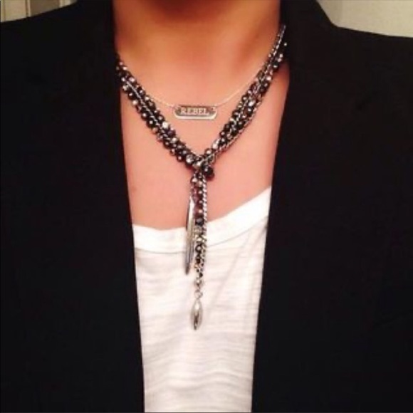 Zoe lariat necklace or bracelet. Mixed metal - Picture 3 of 16